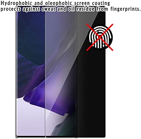 מגן מסך פרטיות של Vaxson, התואם ל- Ricoh Pentax Optio V10 Anti Spy Slud Stucker Scepter [לא מזכוכית